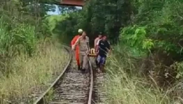 Queda nos trilhos