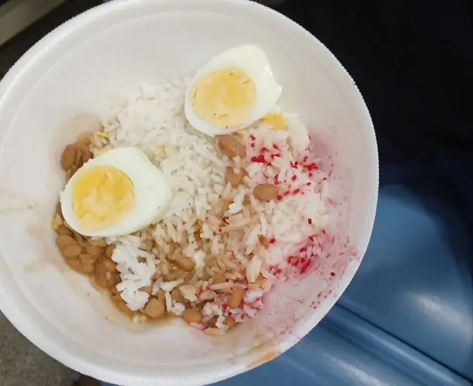 marmita arroz com ovo