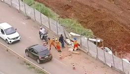 Voçoroca BR 040 - desabamento